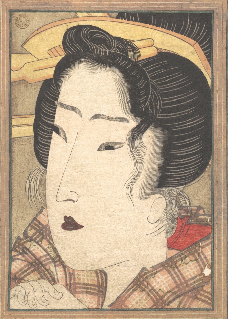 Head of a Beauty, ca. 1825. od Ikeda Eisen