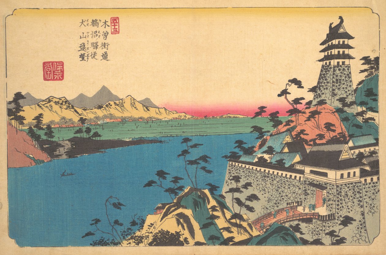 Zámek Unuma, 19. století. od Ikeda Eisen