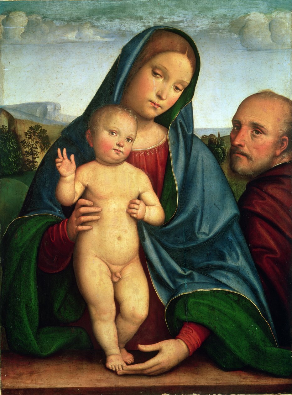 Svatá rodina (panel) od Il Francia