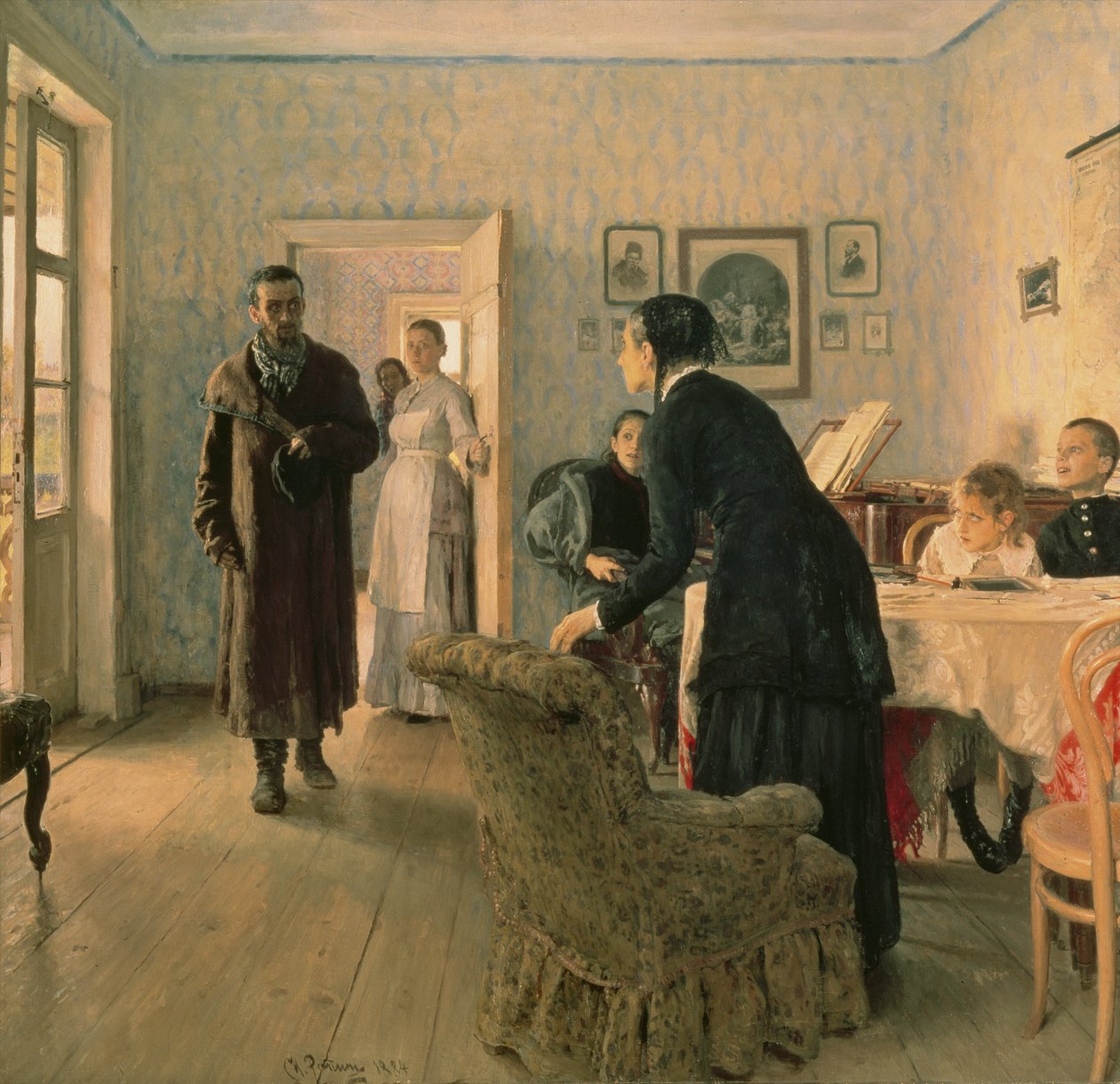 Nečekané, 1884-88 od Ilya Efimovich Repin
