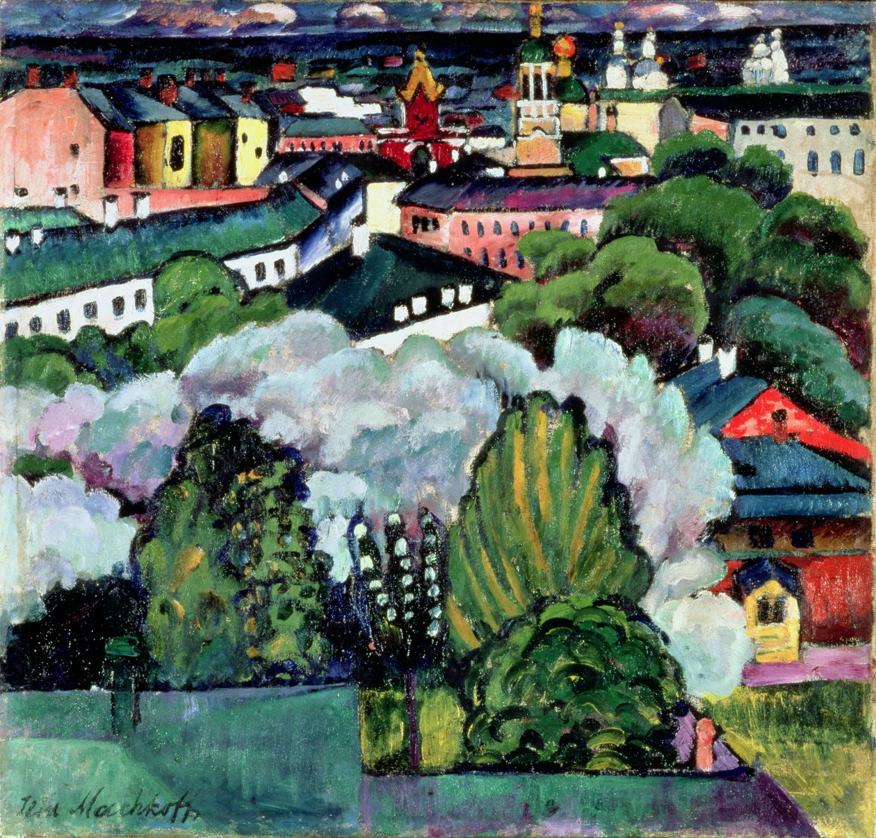 Městská krajina od Ilya Ivanovich Mashkov