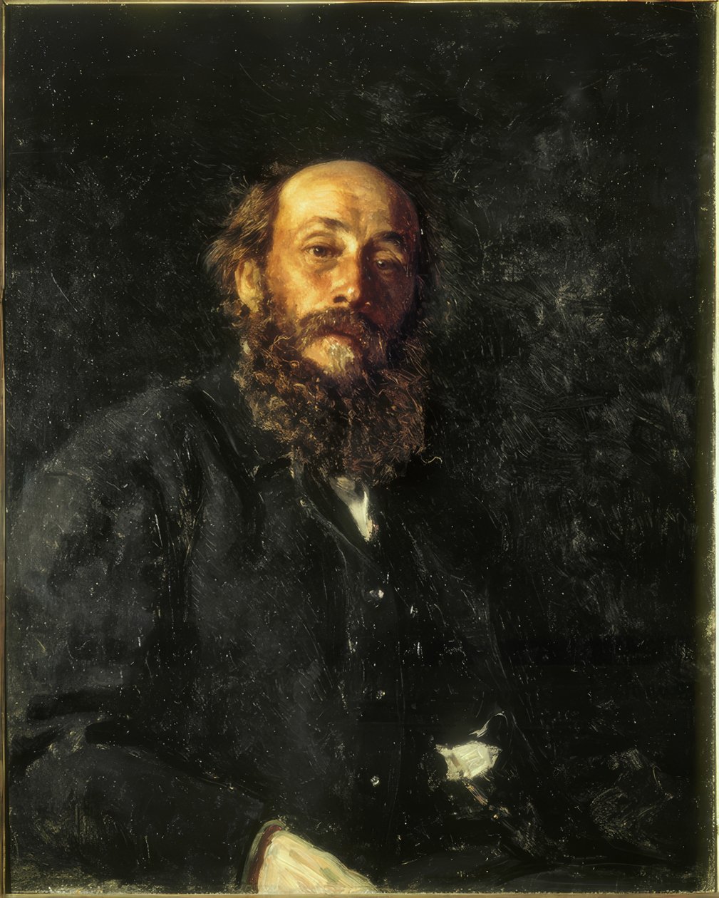 Portrét malíře Nikolaje Gaye od Ilya Efimovich Repin