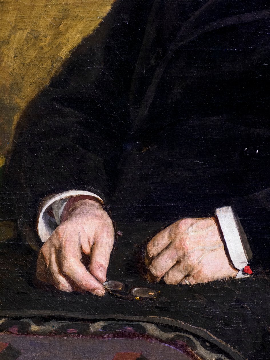 IVAN TURGENEV (detail) od Ilya Efimovich Repin