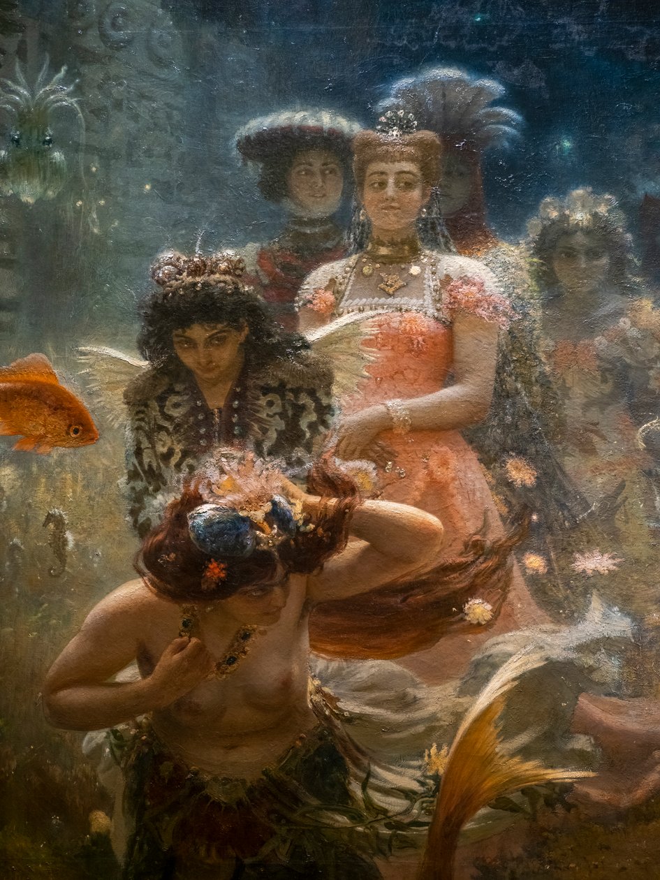 SADKO V PODVODNÍM KRÁLOVSTVÍ (detail) od Ilya Efimovich Repin