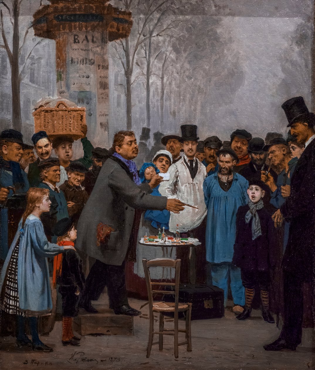 PRODEJCE NOVINEK V PAŘÍŽI od Ilya Efimovich Repin