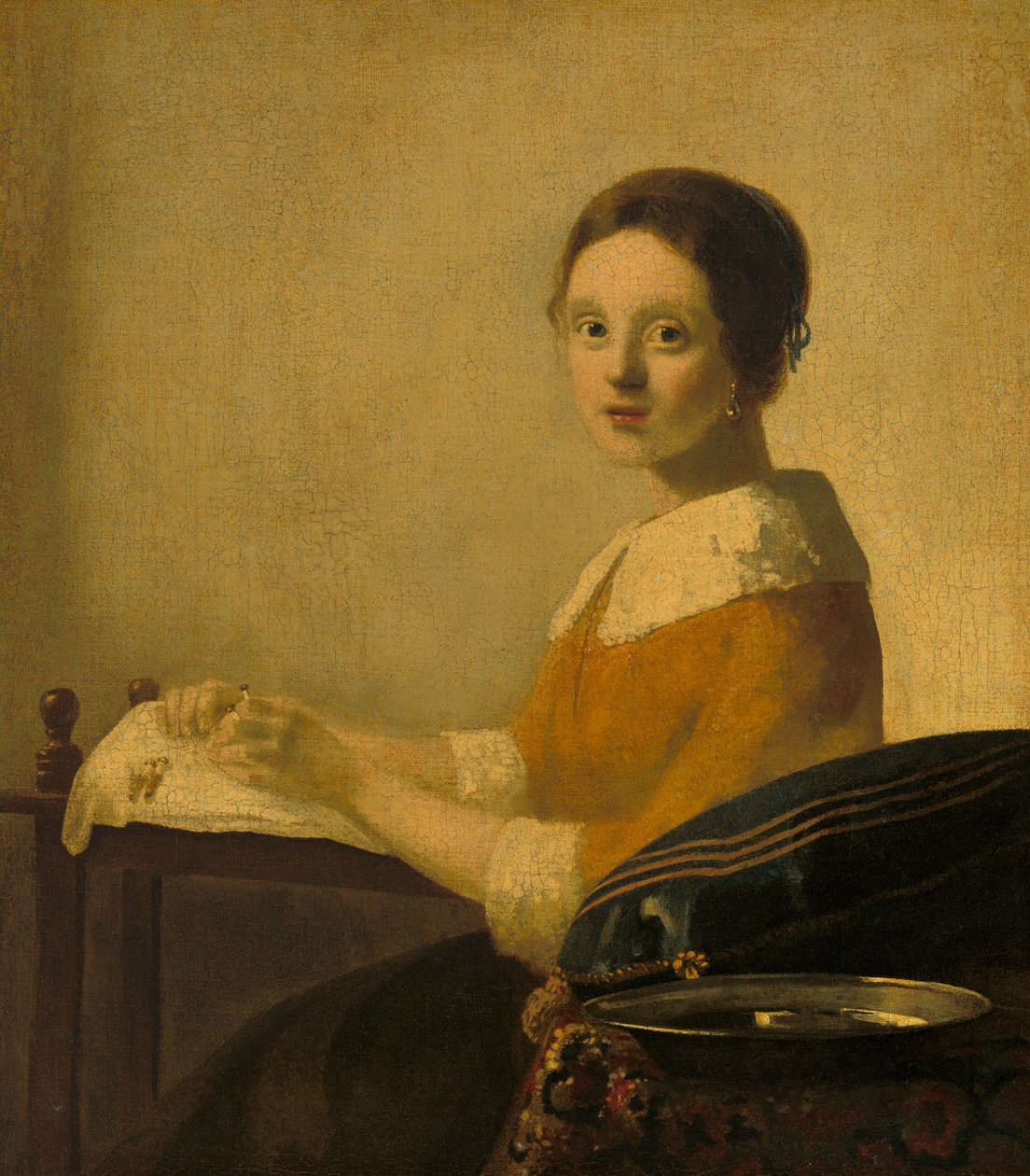 Krajkářka od Imitator of Johannes Vermeer