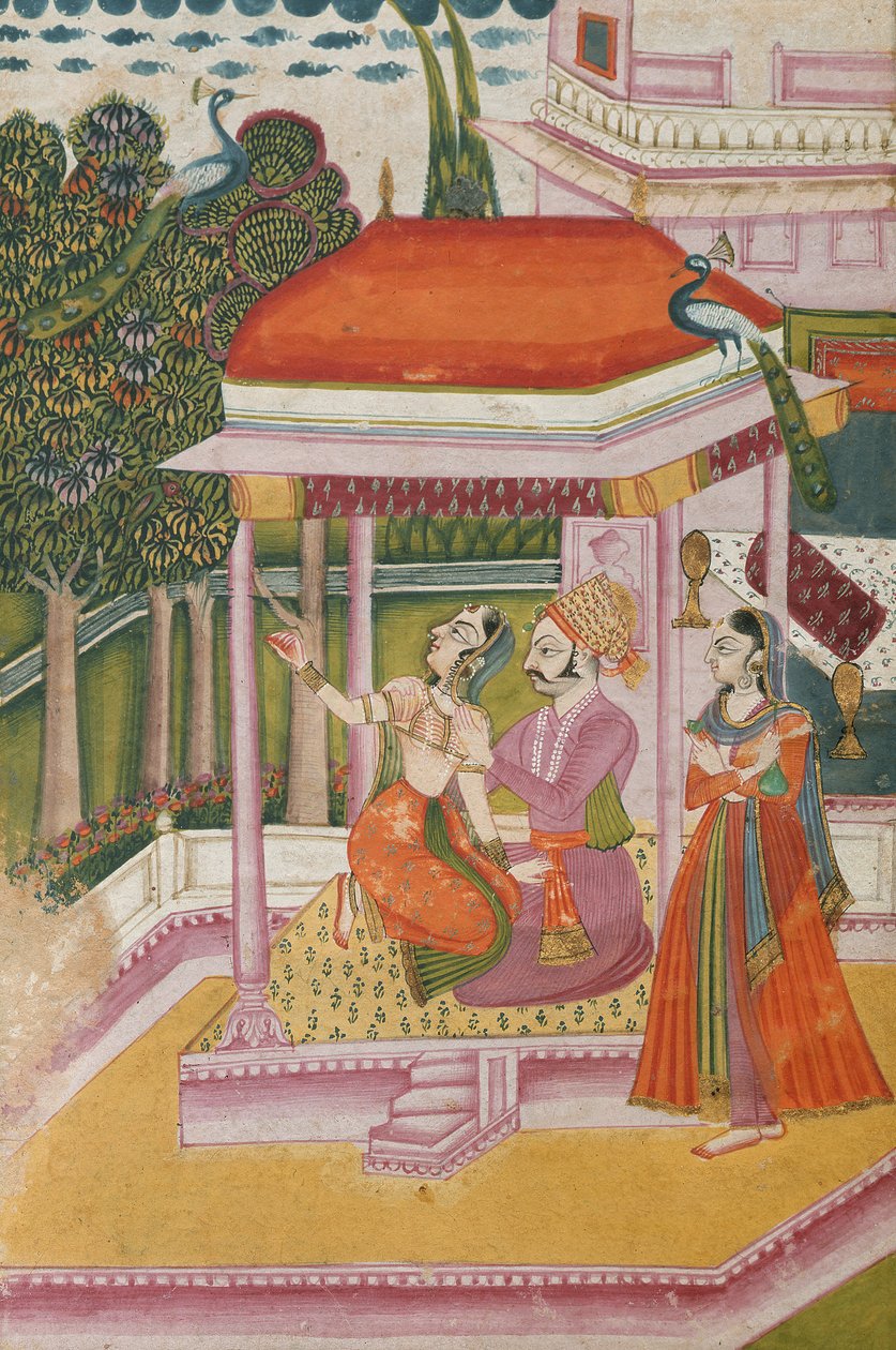 Ramkali Ragini, z Ragamala, Rádžasthán od Indian School