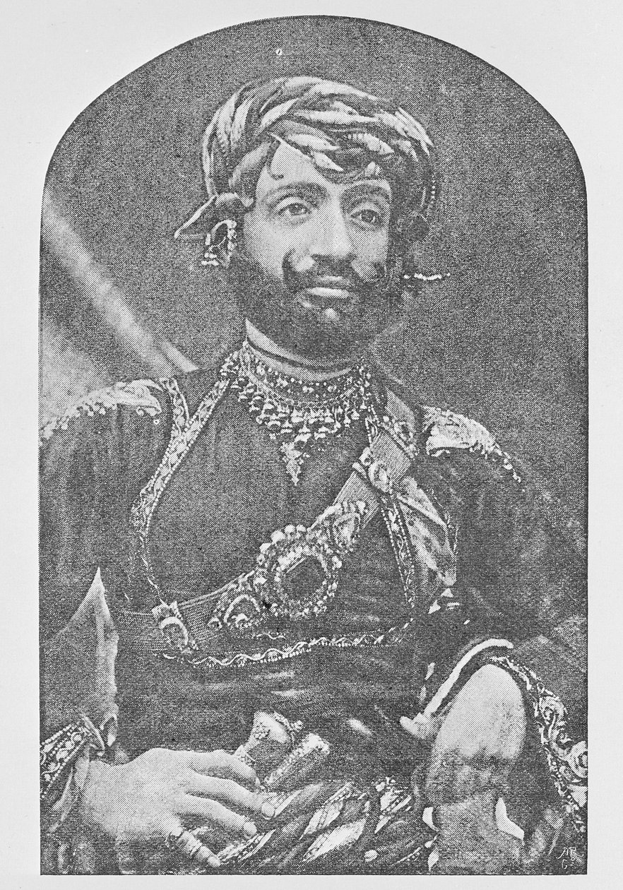 Muhammad Mahabat Khanji II, Nawab Sahib z Junagadh od Indian photographer