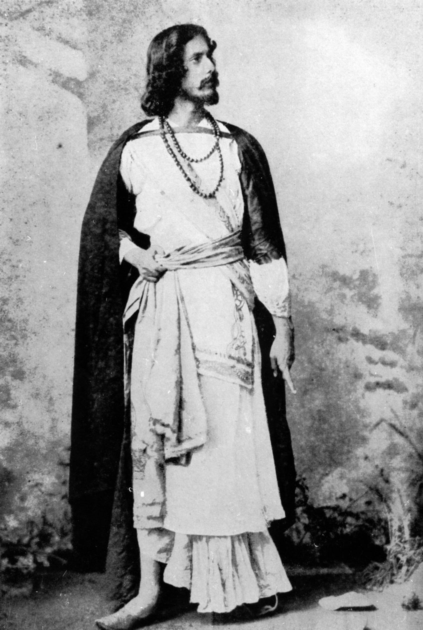 Rabíndranáth Thákur, kolem 1880-90 od Indian photographer