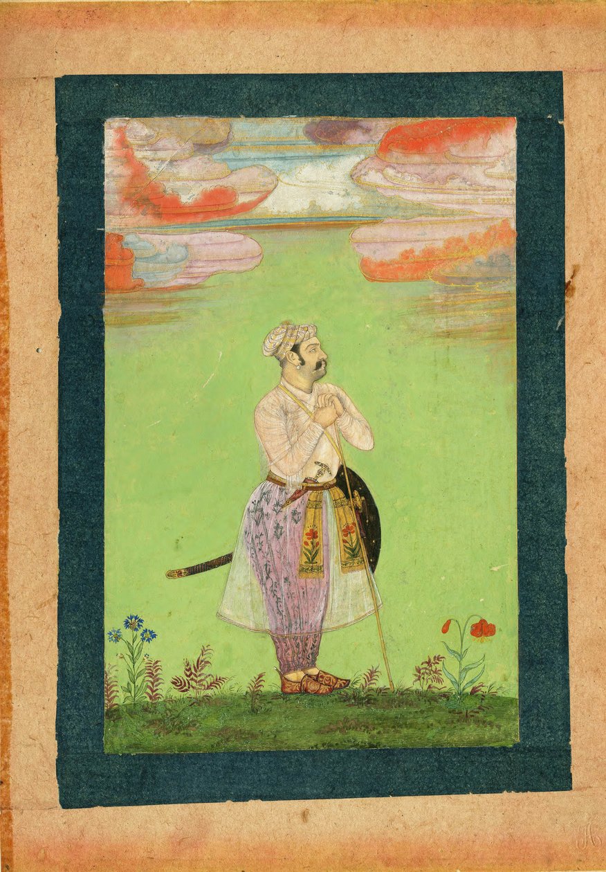 Mughalský důstojník, c. 1650 od Indian Art