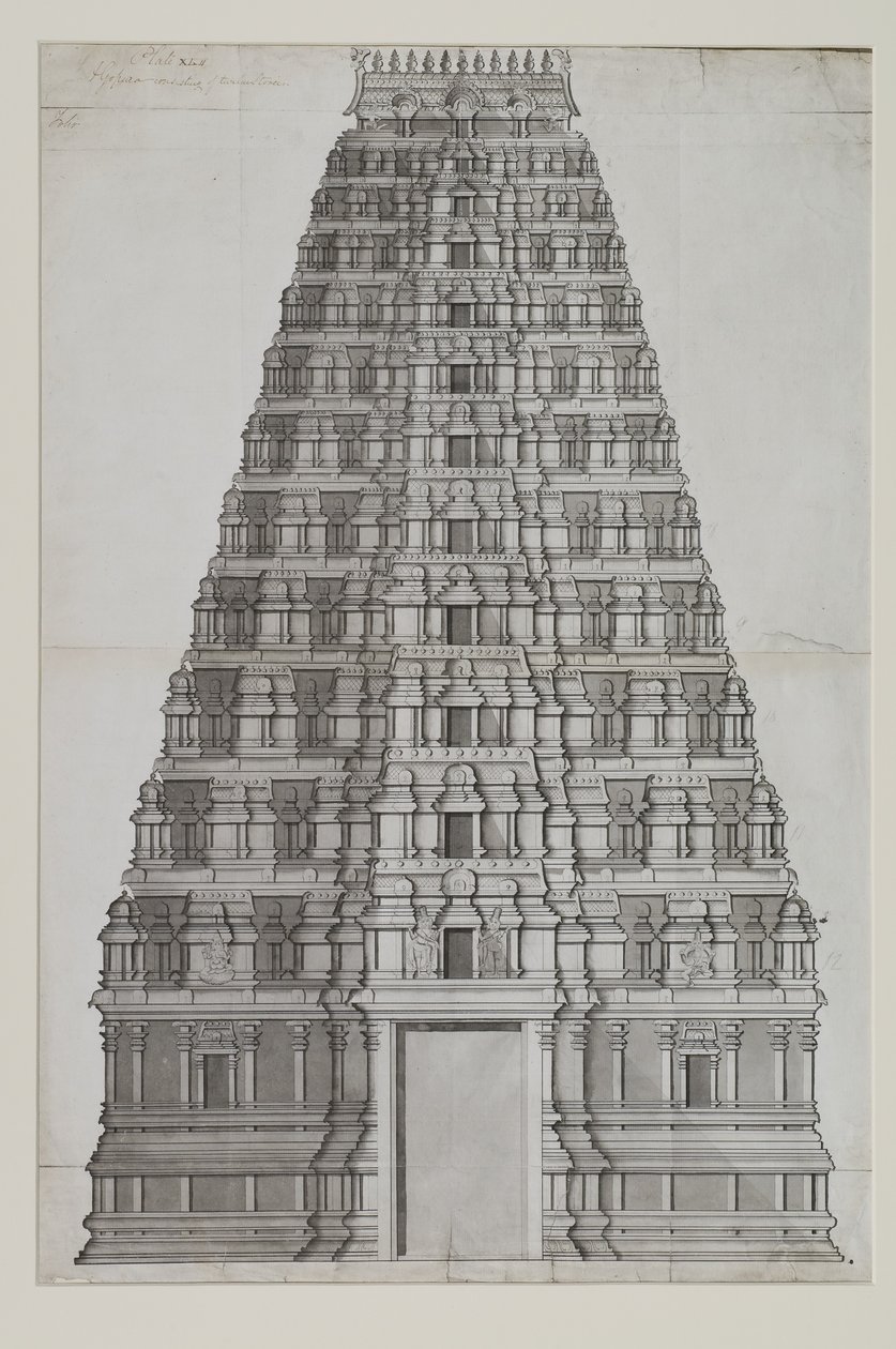 Dvanáctipodlažní gopuram od Indian School