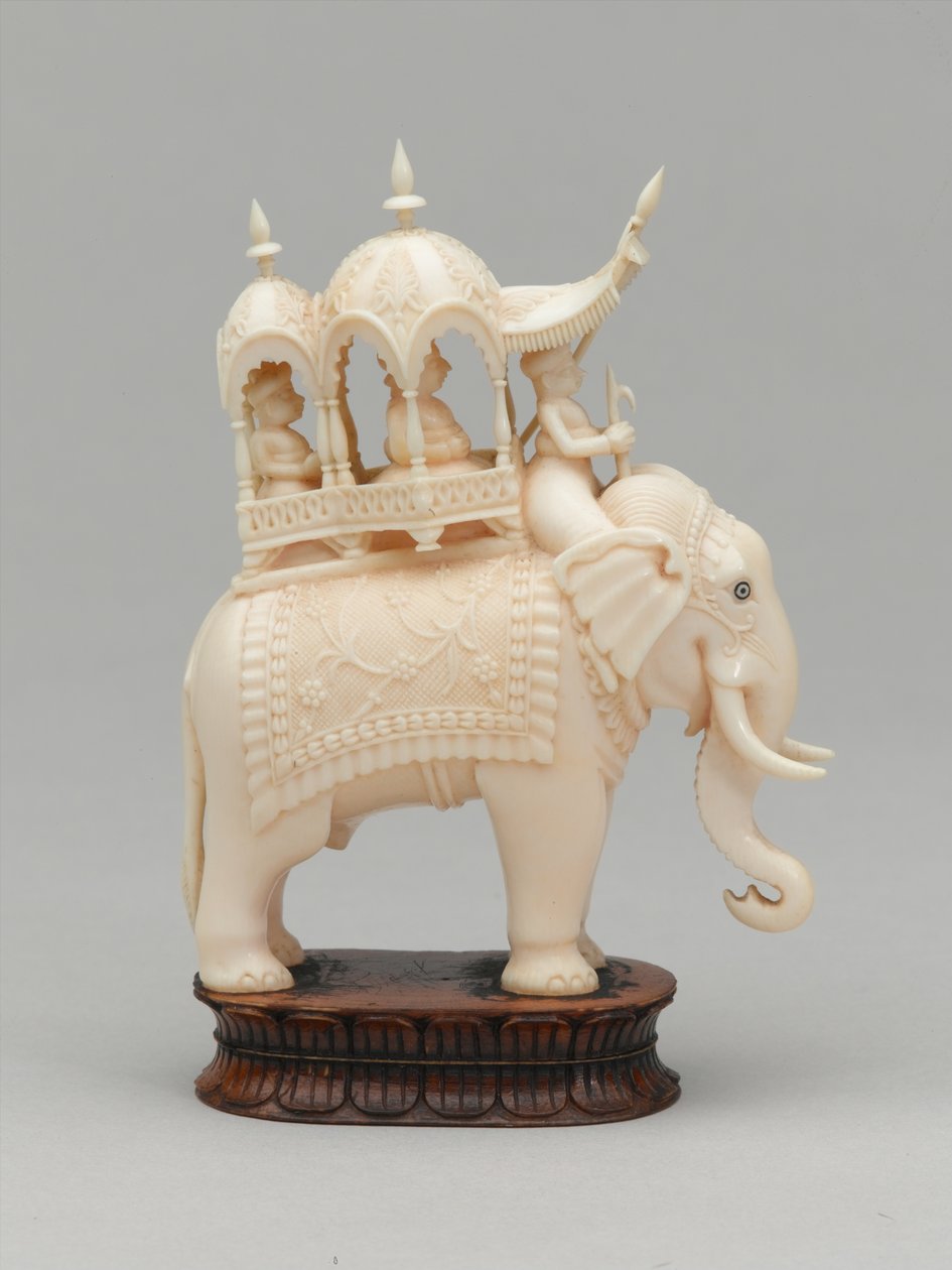 Černý král, šachová figurka, Indie, cca 1820 od Indian School