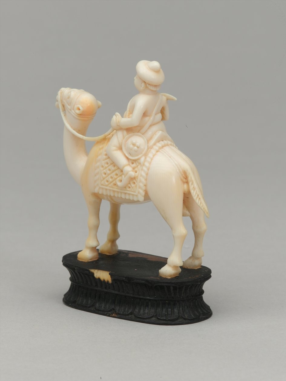 Černý rytíř, šachová figurka, Indie, cca 1820 od Indian School