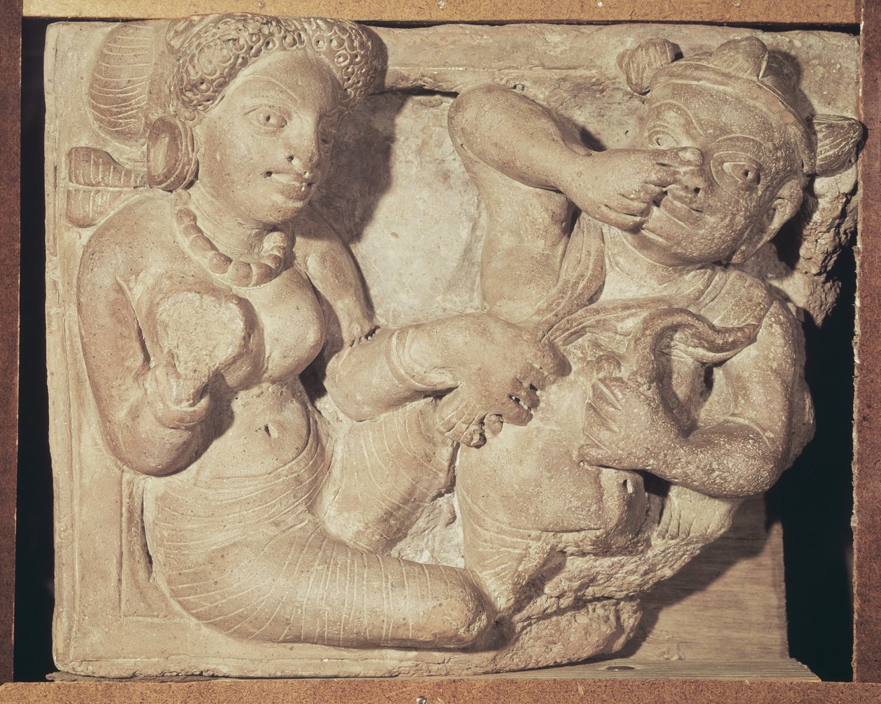 Gynaeceum Scene, z Mathura, Uttar Pradesh od Indian School