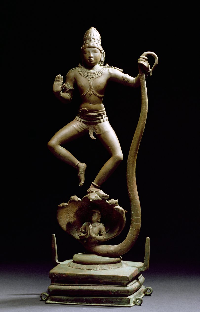 Kaliyakrishna, Chola, Tamil Nadu (bronz) od Indian School