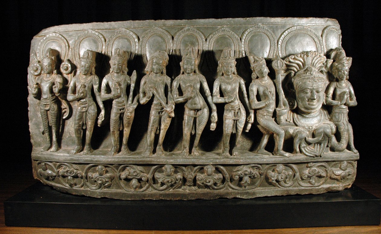 Navagraha, cca 950-1000 (kámen) (detail 874861) od Indian School