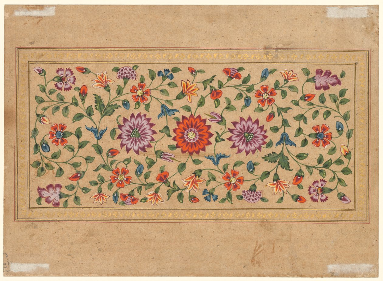 Scrolling Floral Vines, 1755 od Indian School