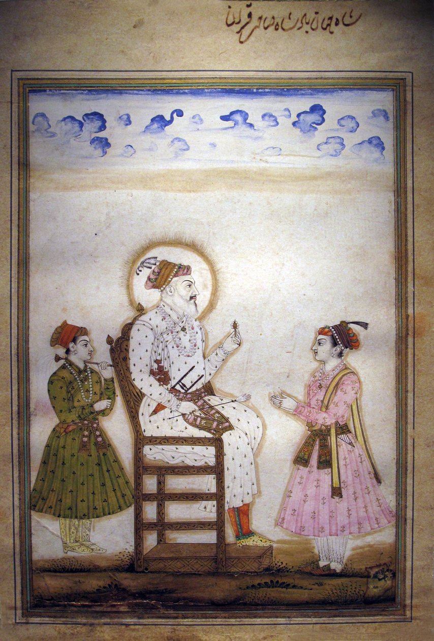 Shah Jahan seděl s obsluhou od Indian School