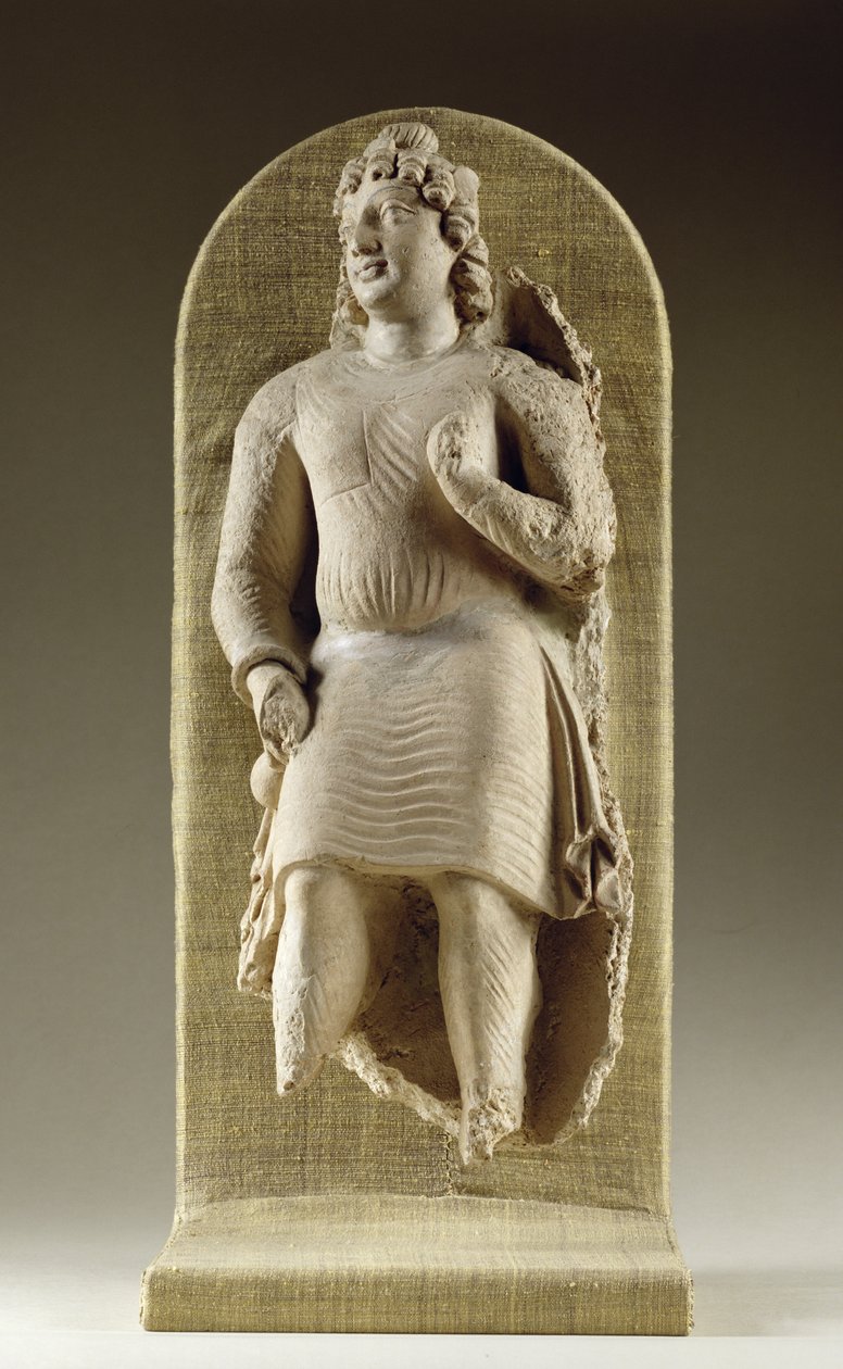 Stálá mládež nebo Maitreya, Gandhara (štuk) od Indian School