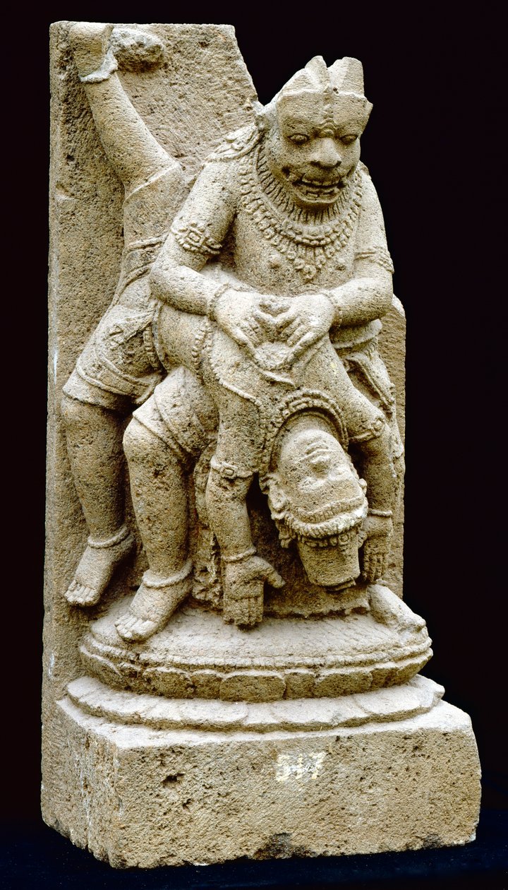 Višnu jako Narasimha (andesite) od Indonesian School