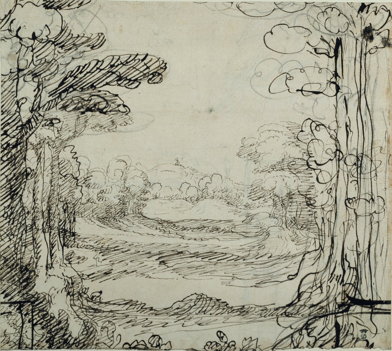 Les (pero a inkoust na papíře) od Inigo Jones