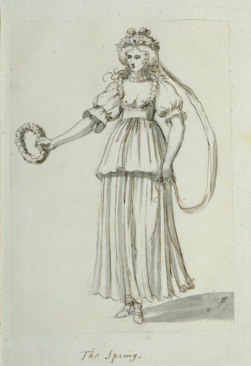 The Spring (pero a inkoust na papíře) od Inigo Jones