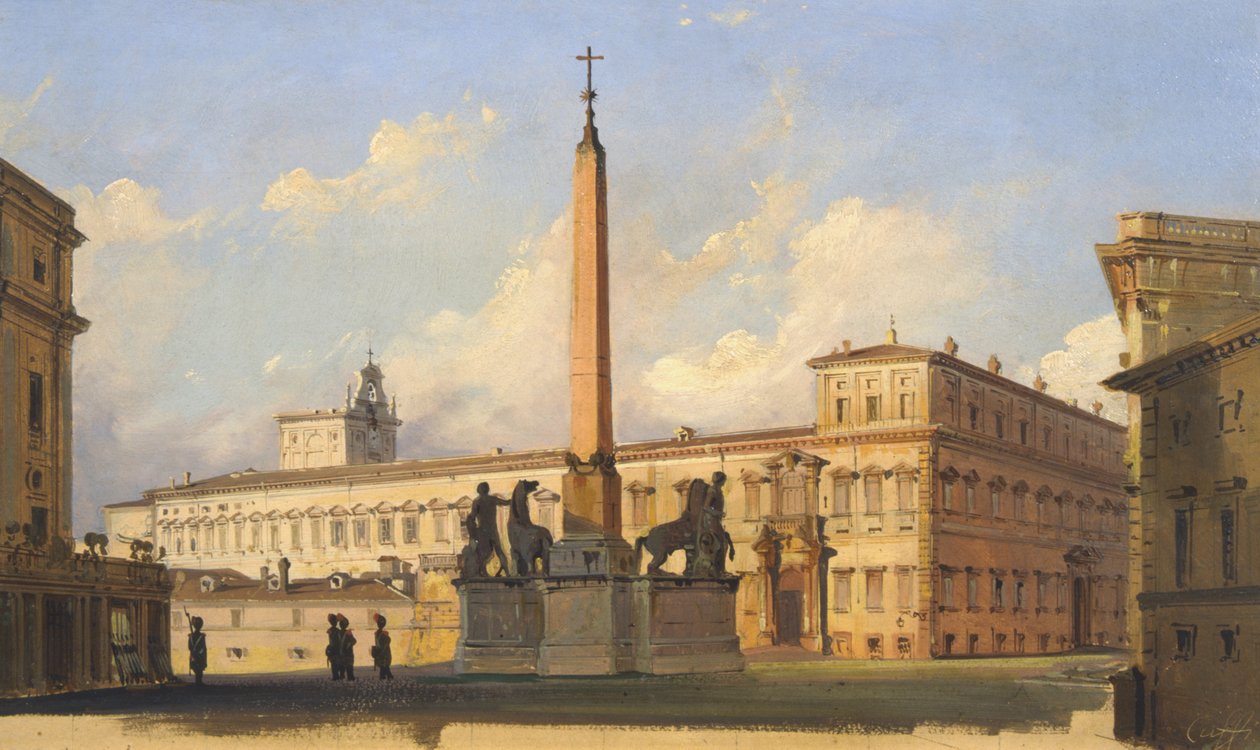 Quirinal Square, 1847 od Ippolito Caffi