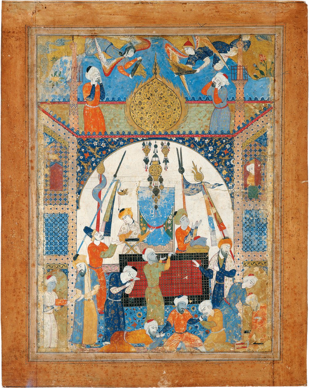Scéna z mauzolea od Iranian Master