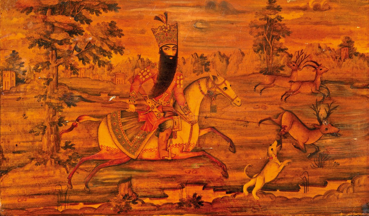 Detail rakve Qajar od Iranian School