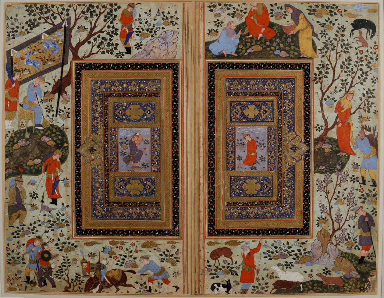 Dvoustrana. Írán, Isfahán, počátek 17. století. od Iranian master.