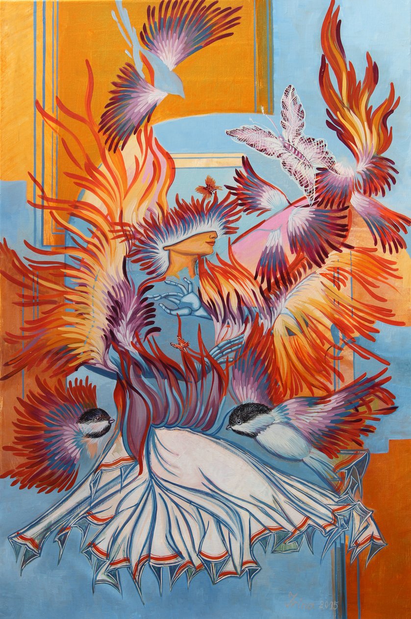 Recreated Chickadees, 2015 od Irina Corduban