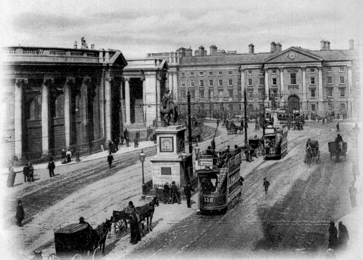 College Green, Dublin, kolem roku 1900 od Irish Photographer
