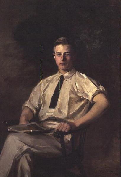 Portrét Sydney Clark od Irving Ramsay Wiles