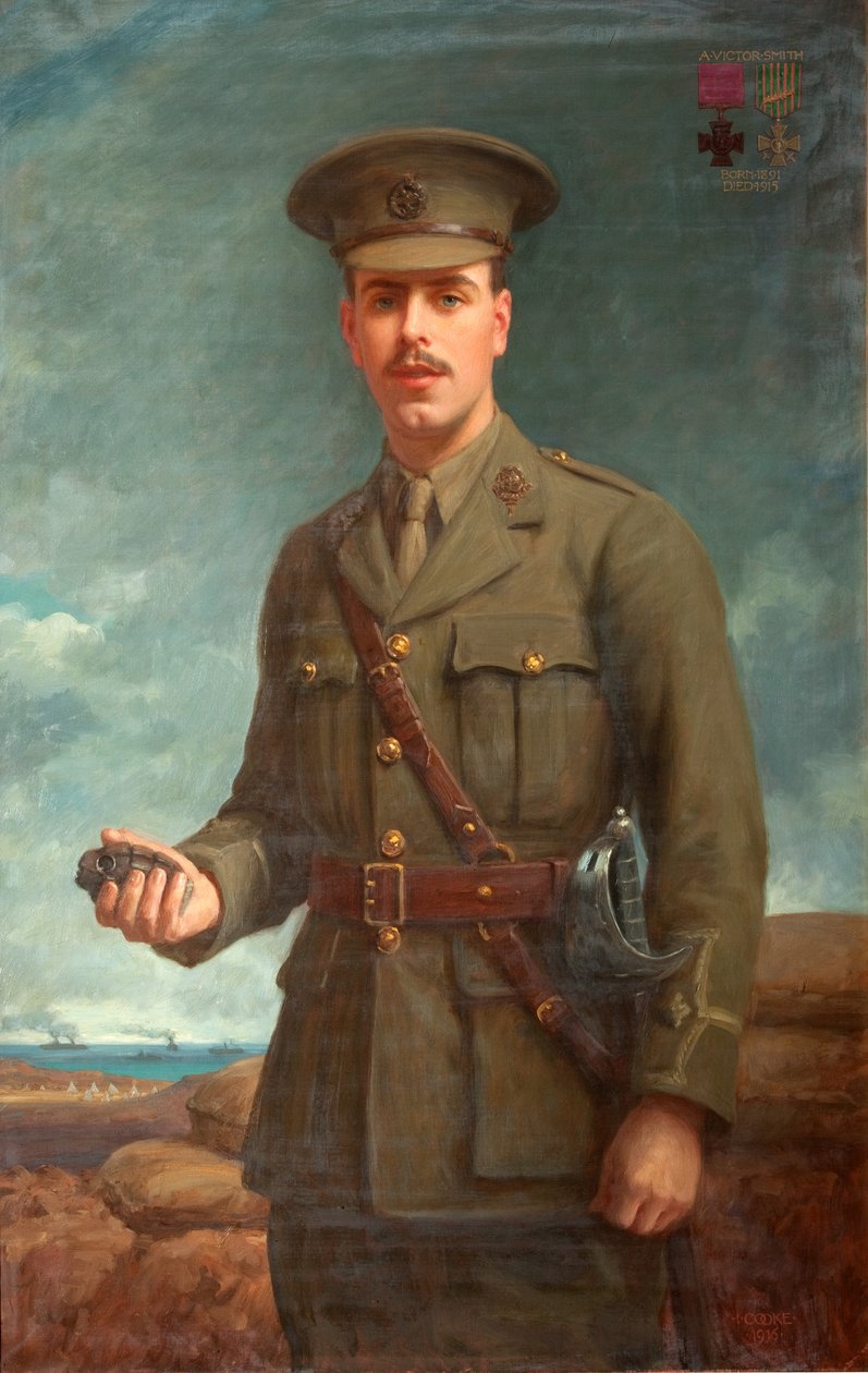 Druhý poručík Alfred Victor Smith, VC, 1916 od Isaac Cooke