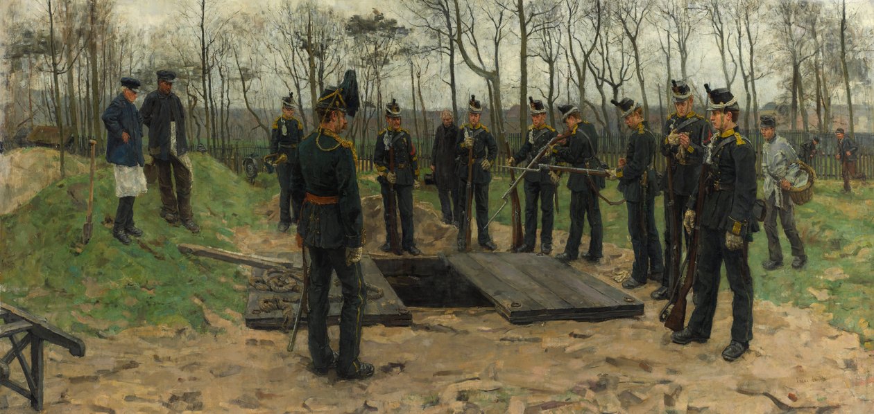 Vojenský pohřeb od Isaac Israels