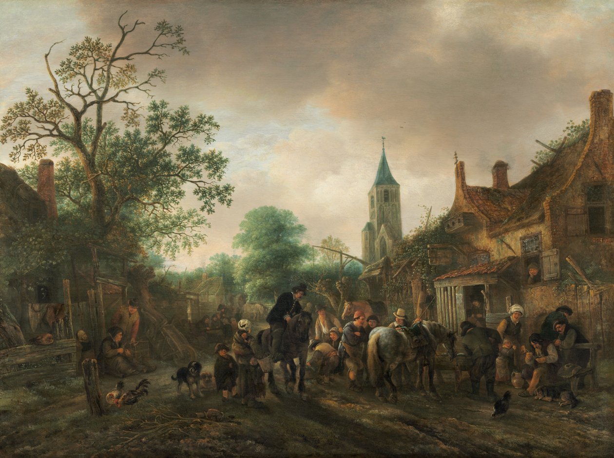 Zastávka v hostinci od Isaac van Ostade