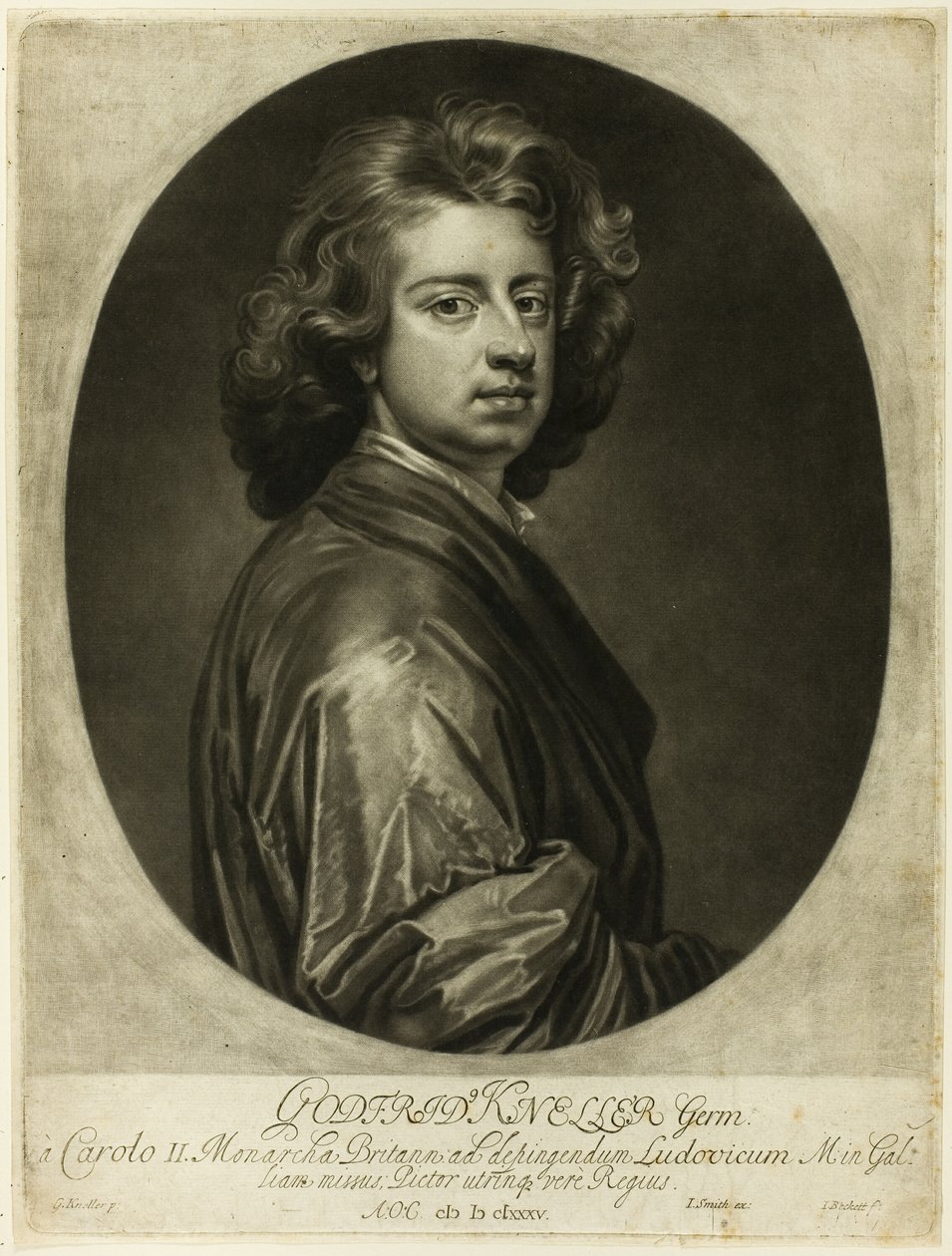 Portrét Godfreyho od Isaac Beckett