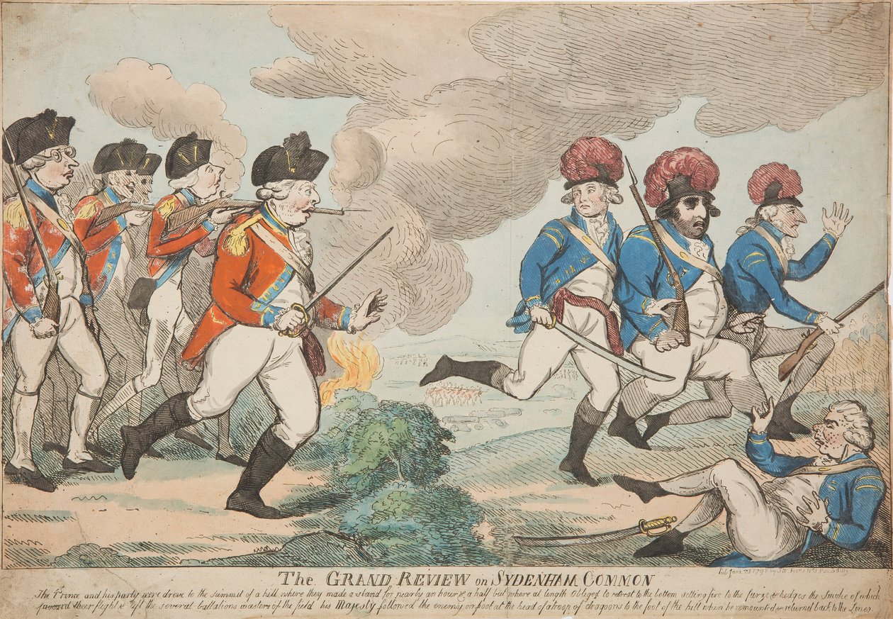 The Grand Review on Sydenham Common od Isaac Cruikshank