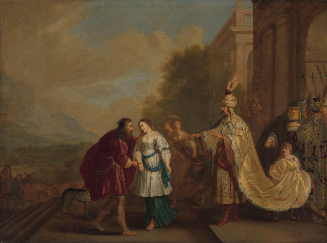 Faraon vrací Sáru Abrahamovi od Isaac Isaacsz