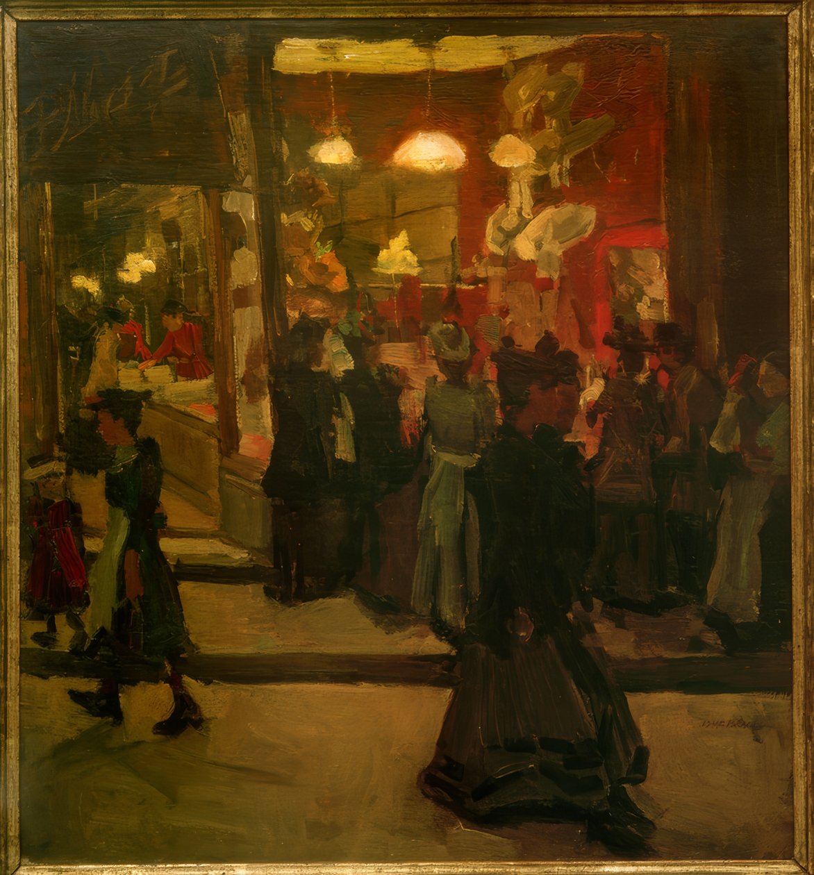 Hutgeschäft Mars v Amsterdamu od Isaac Israels