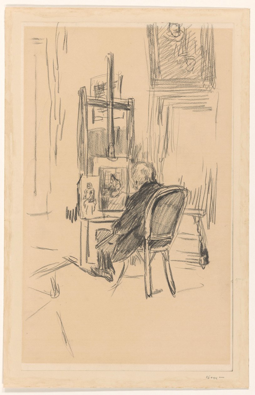 Jozef Israels ve svém ateliéru od Isaac Israels