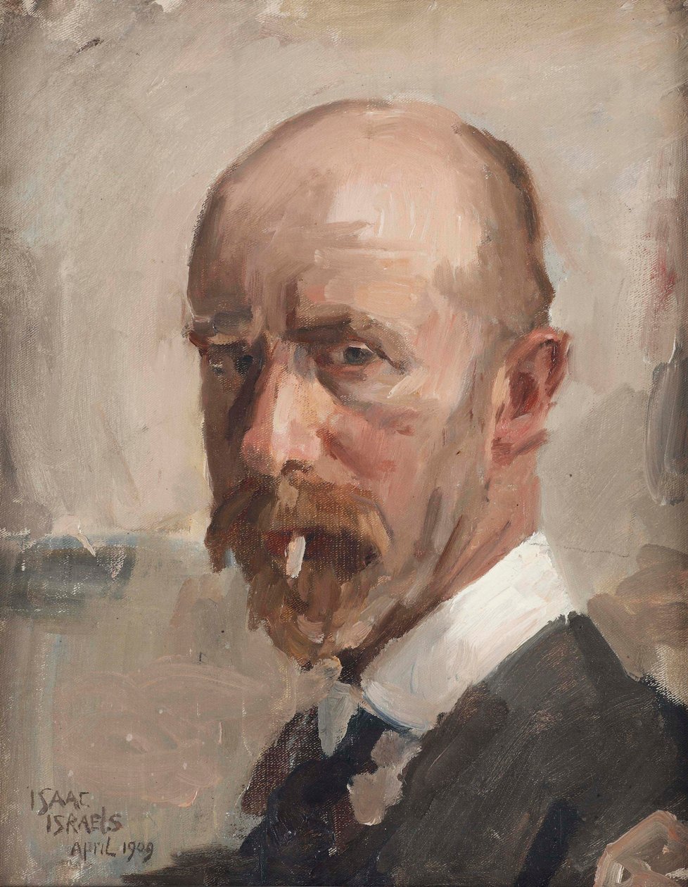 Autoportrét s cigaretou, 1909. od Isaac Israels
