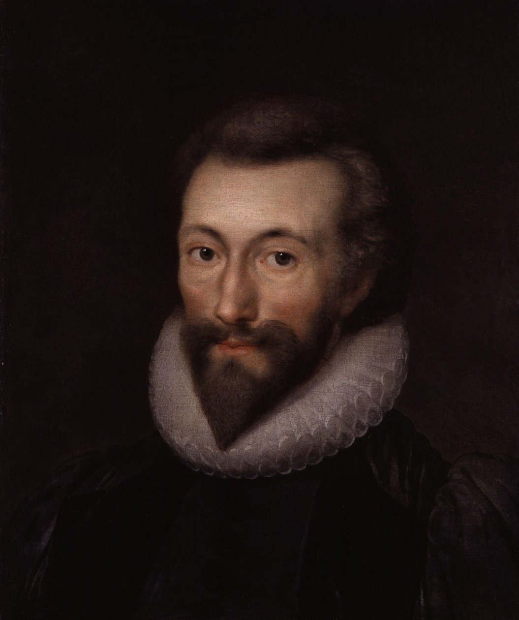 Portrét Johna Donna od Isaac Oliver