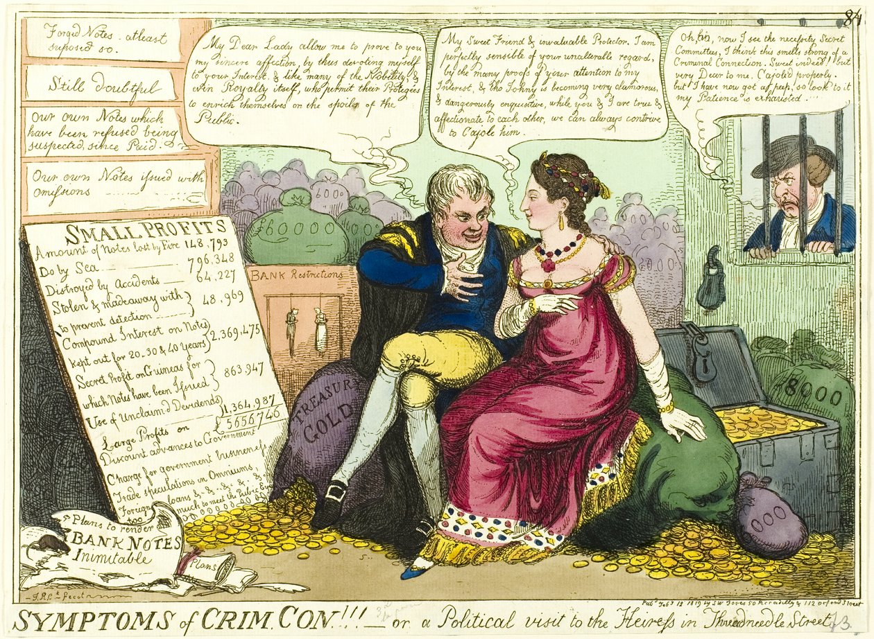 Příznaky Crim. Con!! od Isaac Robert Cruikshank