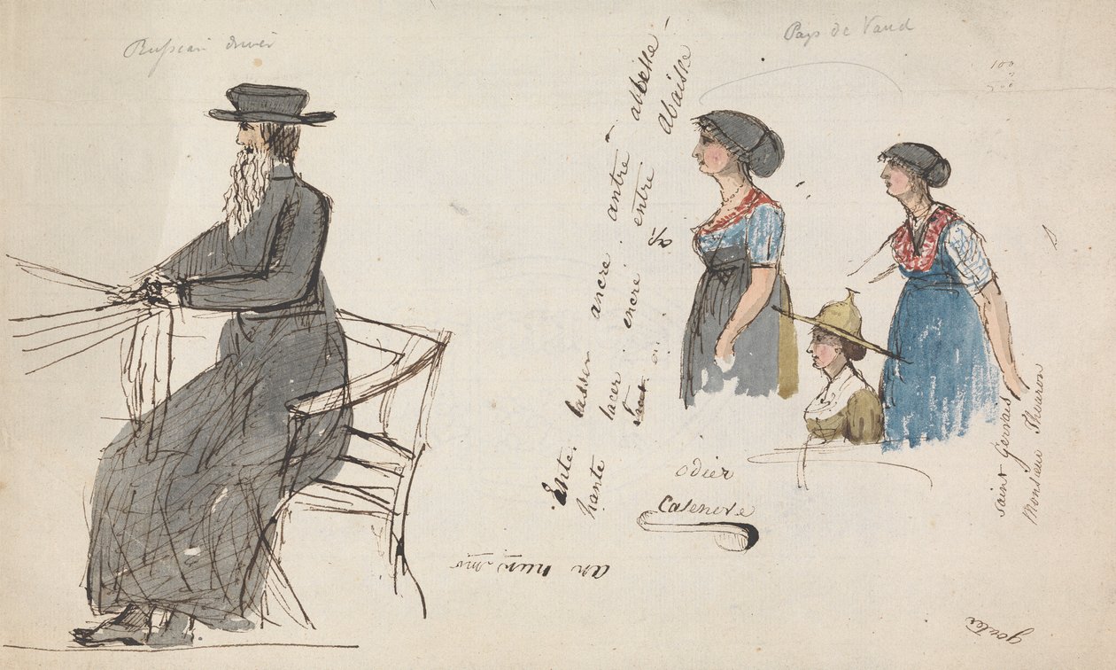 Ruský řidič a Pays de Vaud od Isaac Weld