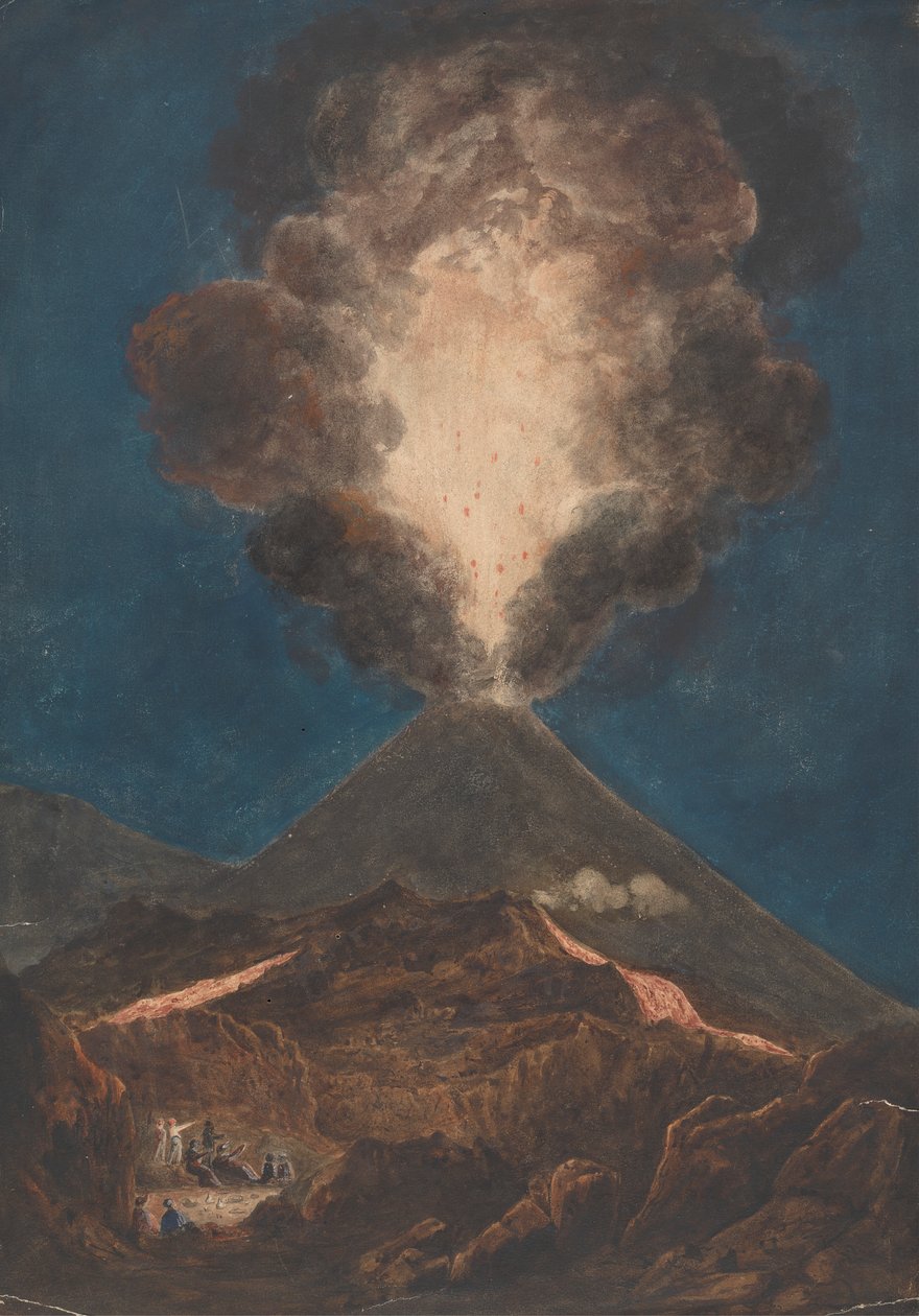Vesuv v erupci od Isaac Weld