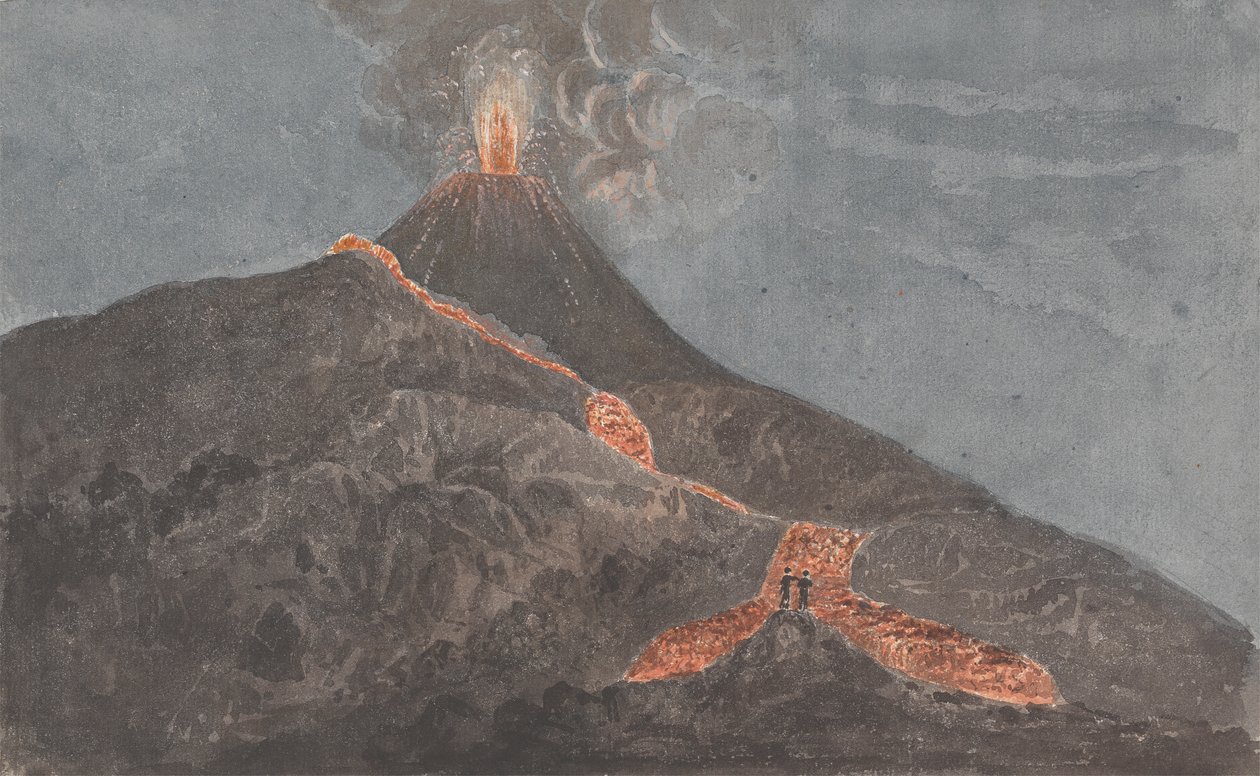 Vesuv v erupci od Isaac Weld