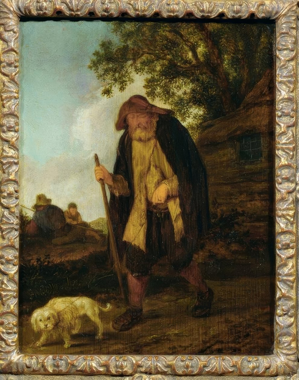 Slepý muž se psem od Isaac van Ostade