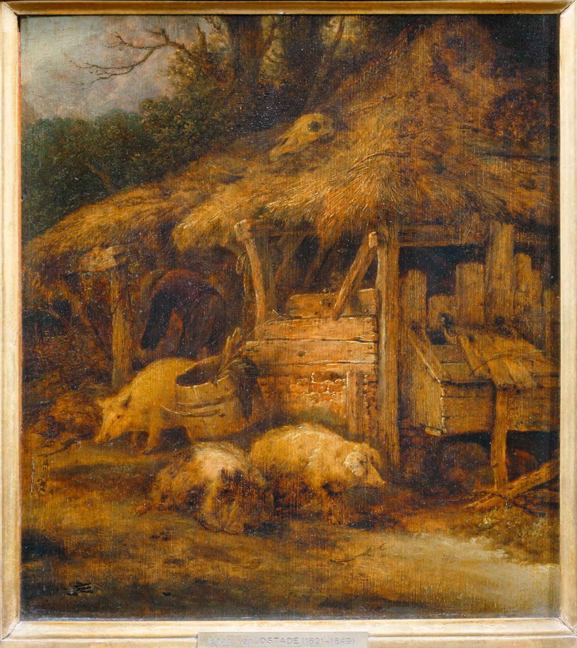 Le Toit à porcs ... od Isaack Jansz van Ostade