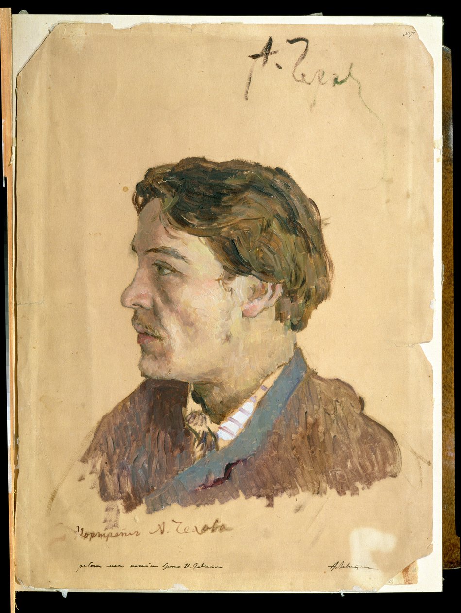 Portrét Antona Čechova (1860-1904) od Isaak Ilyich Levitan